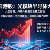 9月7日港股大爆发！光模块、半导体走出独立行情