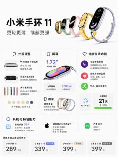 小米手环11｜轻薄长续航，日常健康手环新选择⌚