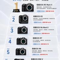 6台热门佳能相机盘点｜新手到专业旗舰怎么选📷