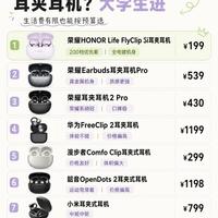 预算200左右,大学生耳夹耳机怎么挑🎧