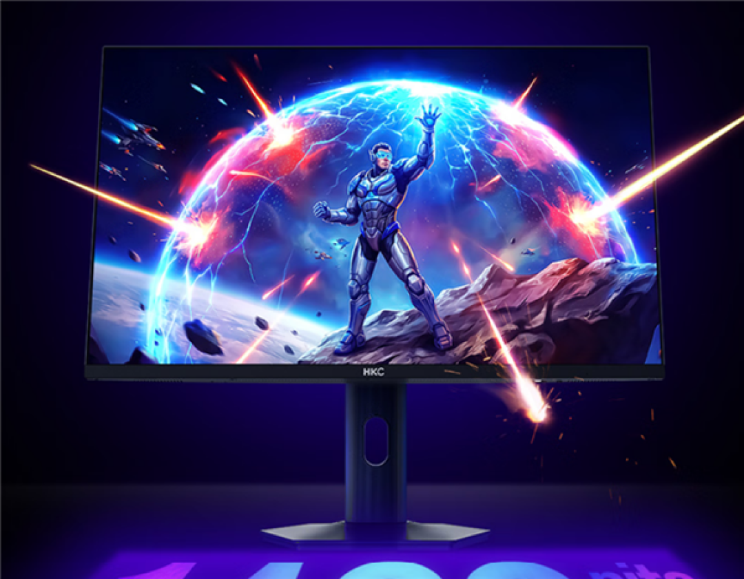 HKC新款24.5寸显示器首发1999元：2K 360Hz QD-Mini LED屏