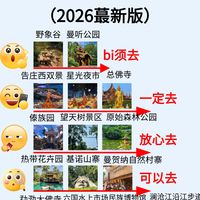 🌴西双版纳2026新版·吃住行玩全攻略