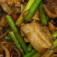 蒜台炒肉