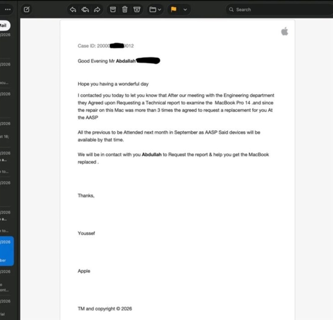 修6次都修不好！苹果书面承诺换新后反悔：MacBook Pro用户绝望联系前CEO库克