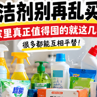 清洁剂别再乱买了！家里真正值得囤的就这几种，很多都能互相平替
