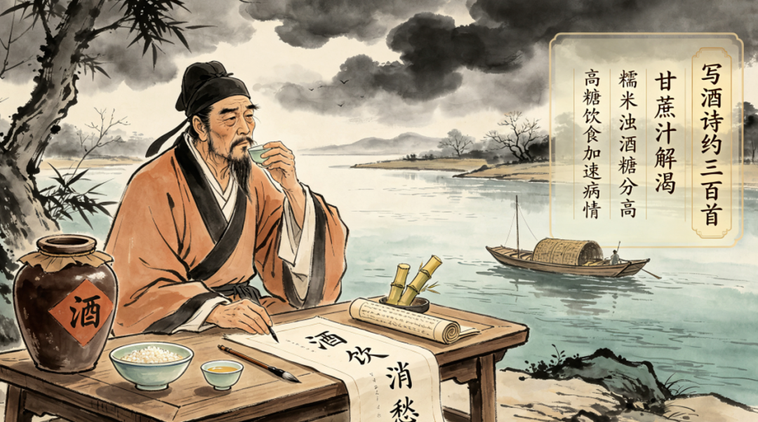 诗圣杜甫死于糖尿病?他写的1400余首诗中,记录了糖友抗病史