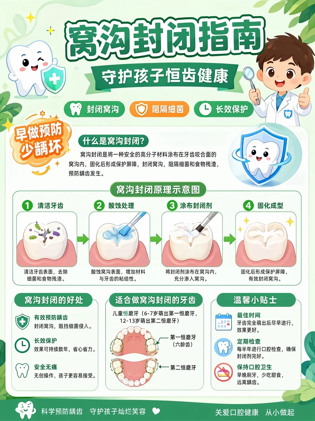 做完窝沟封闭还是蛀牙?刷屏的反转帖:真相只有3条,广告模板倒是一整套