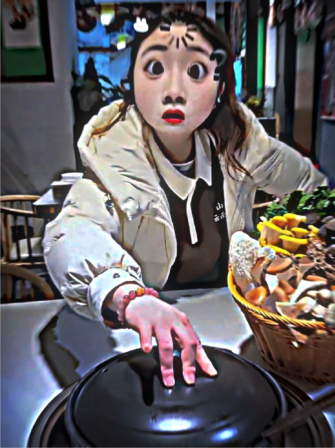 上锁的菌子火锅