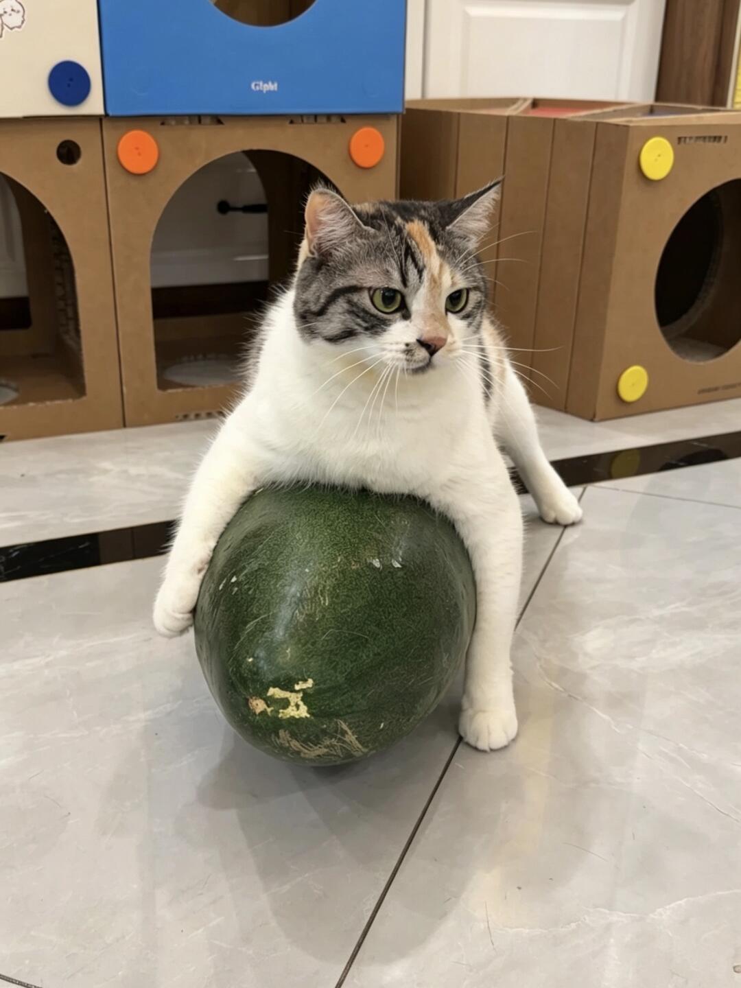 猫抱冬瓜冲上热搜,第一批