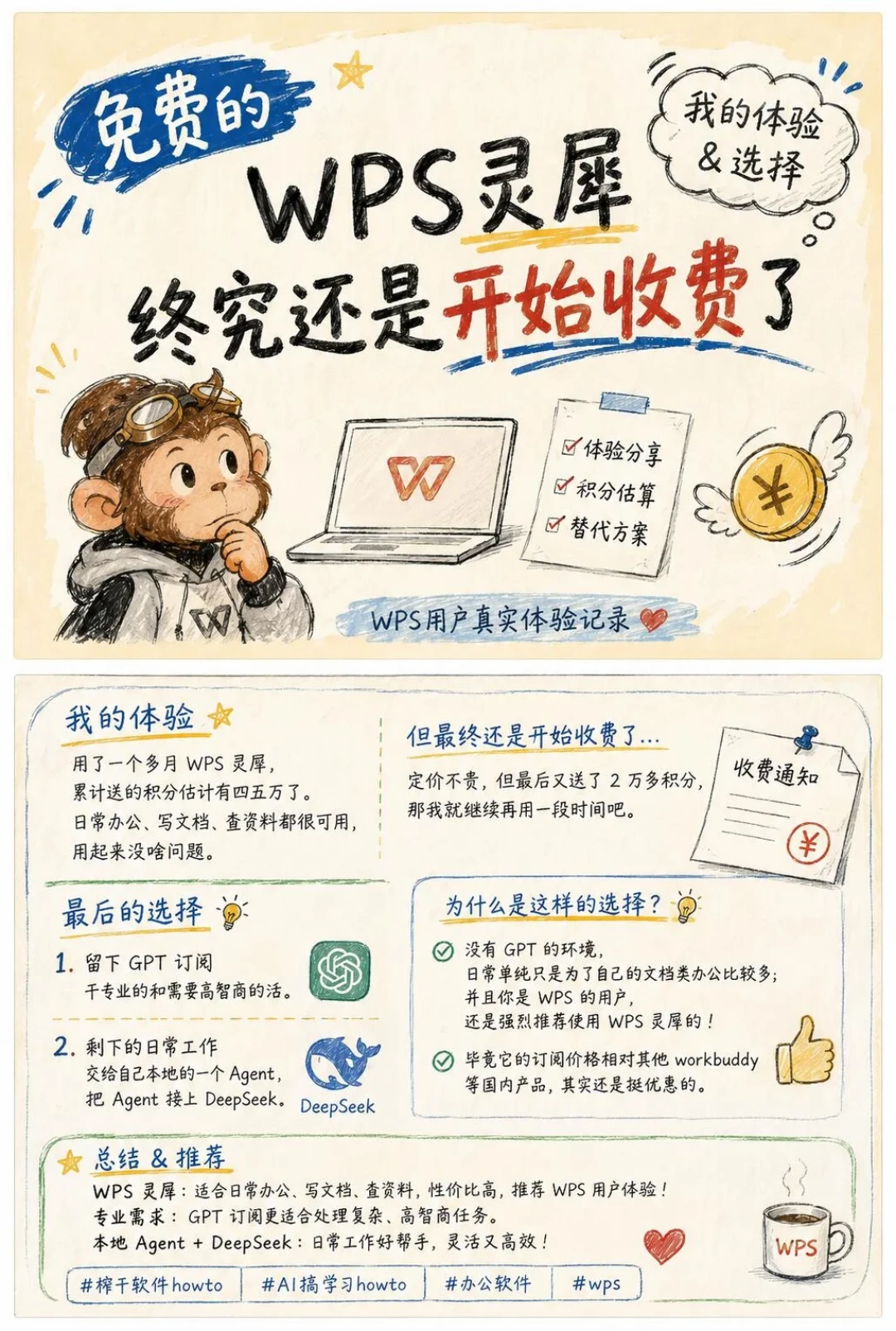 一个旅游攻略烧掉1000灵点，WPS用户不敢再随便用灵犀：大版本更新在即，先算清这三笔账再上手