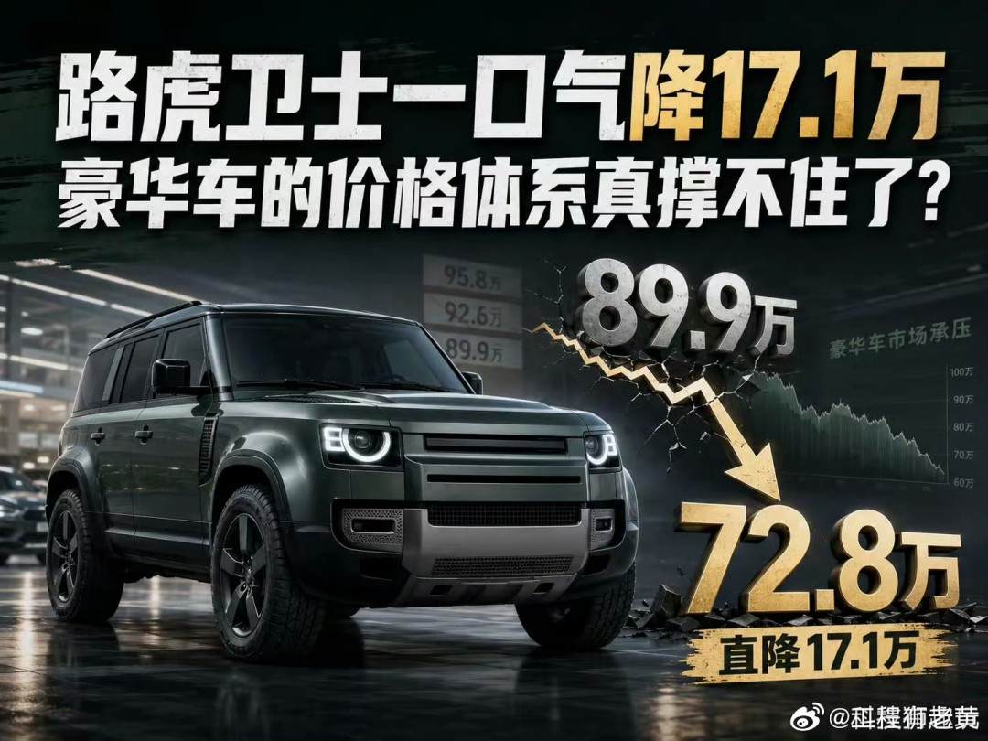 卫士官降17.19万、A6L终端跌破27万:这波燃油车清仓,哪些是漏哪些是刀