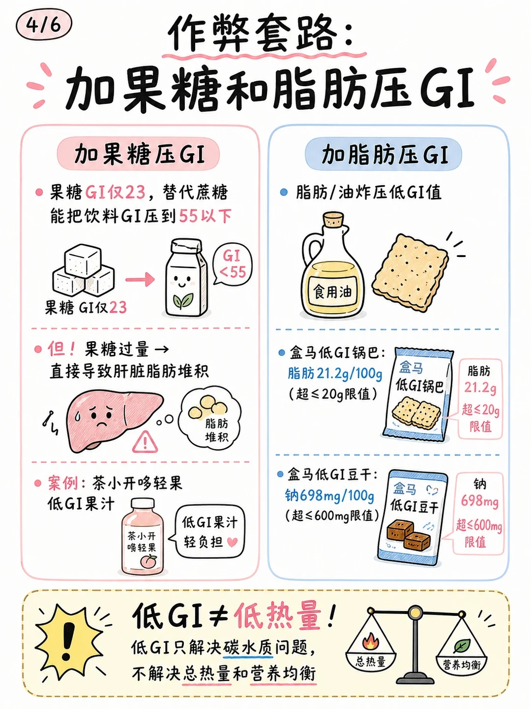 蜂蜜GI冲到65、牛肉脆碳水为0、锅巴靠21克脂肪:这五类“低GI”标一分钱都别付