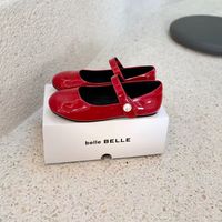 挖到女宝演出神仙小皮鞋👞百丽秋季新款公主单鞋