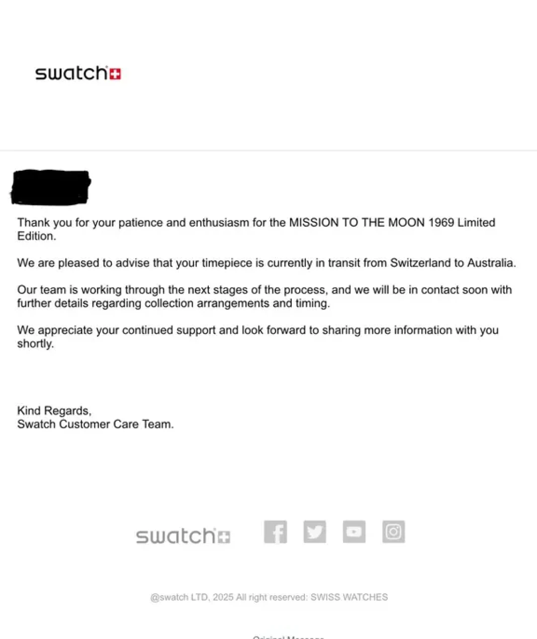 MoonSwatch 1969金表开始发货:公价4400元、转让挂价24万,三笔账看清背后的价差
