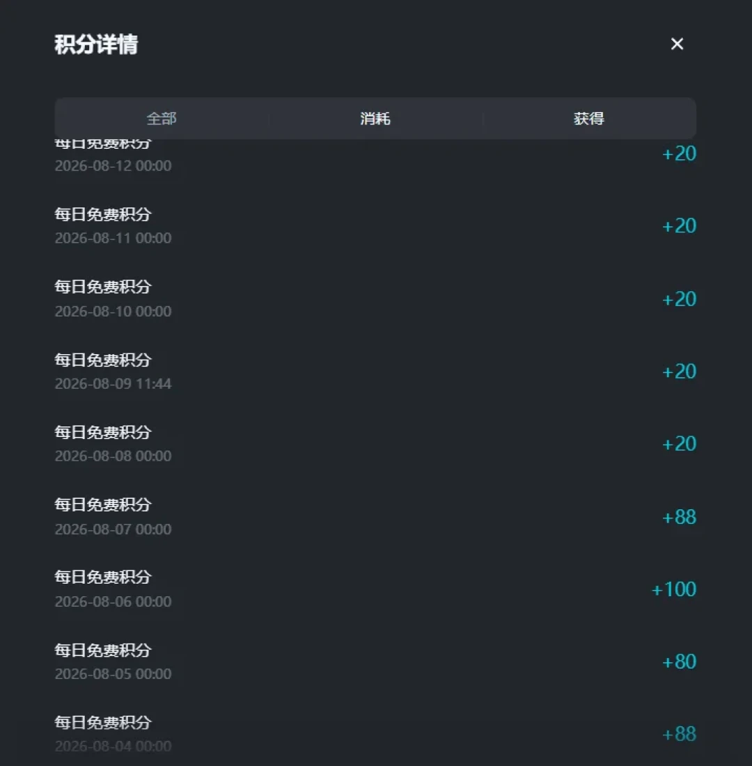 即梦免费积分从60多缩到20,没公告还区别对待:充值前,先把这笔账算明白