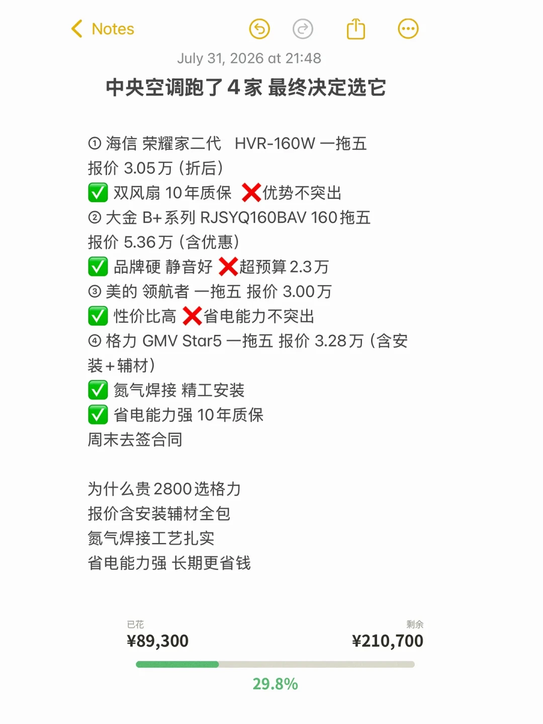 上门6次报价2860元:大金空调过保之后,修还是换?这份真实报价对比先收好