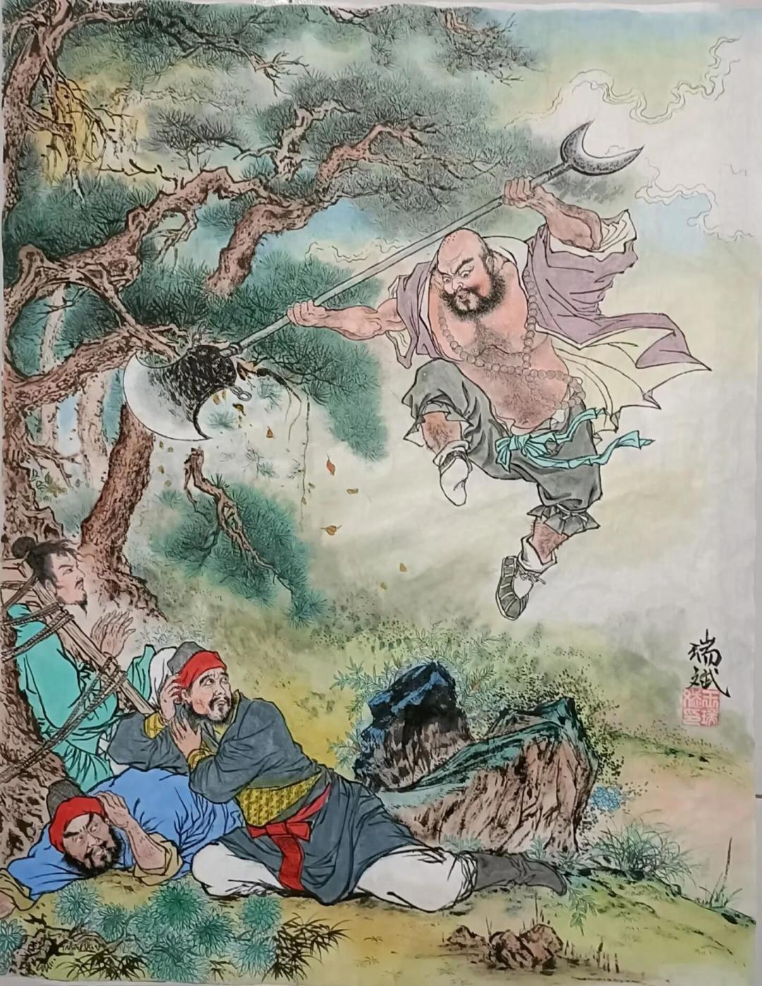 鲁智深这本账:随手送陌生人的五两银子、沉默以对的一千贯宝刀,和换不成钱的潮信
