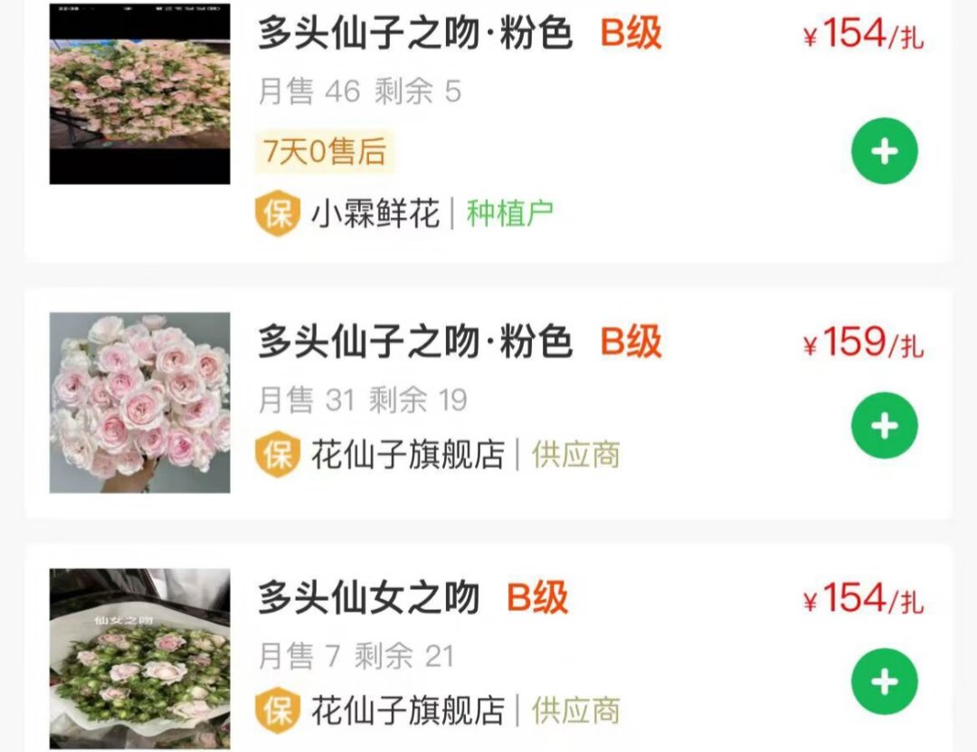 还有2天七夕:33朵玫瑰218元算贵吗?翻完850多条比价评论和花拍中心数据——普通玫瑰今年真没涨,涨的是网红品种