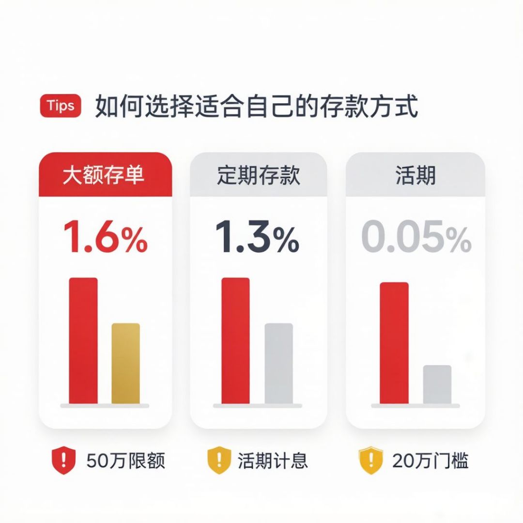 工行五年期大额存单回归,年利率1.6%反而比3年期低:锁20万之前先看清这三个数字