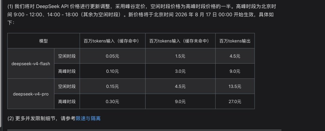 DeepSeek今天正式涨价,最高涨幅1100%:最先肉疼的恰是最会省钱的AI编程党,换工具前先算清这三笔账