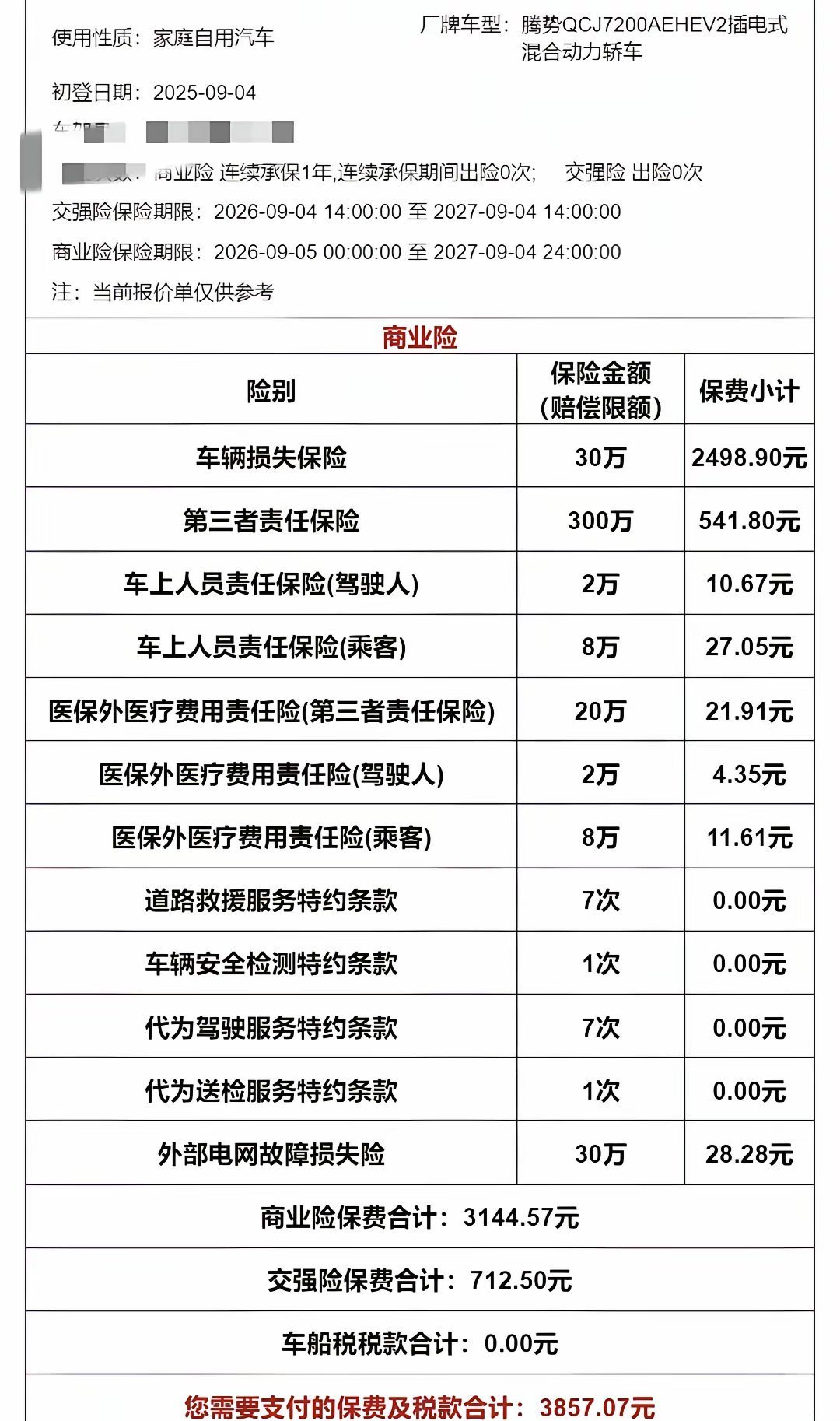 YU7保费8187元、车价贵近3倍的尊界S800只要8878元：新能源车险看车型不看人——监管宣布全面推行