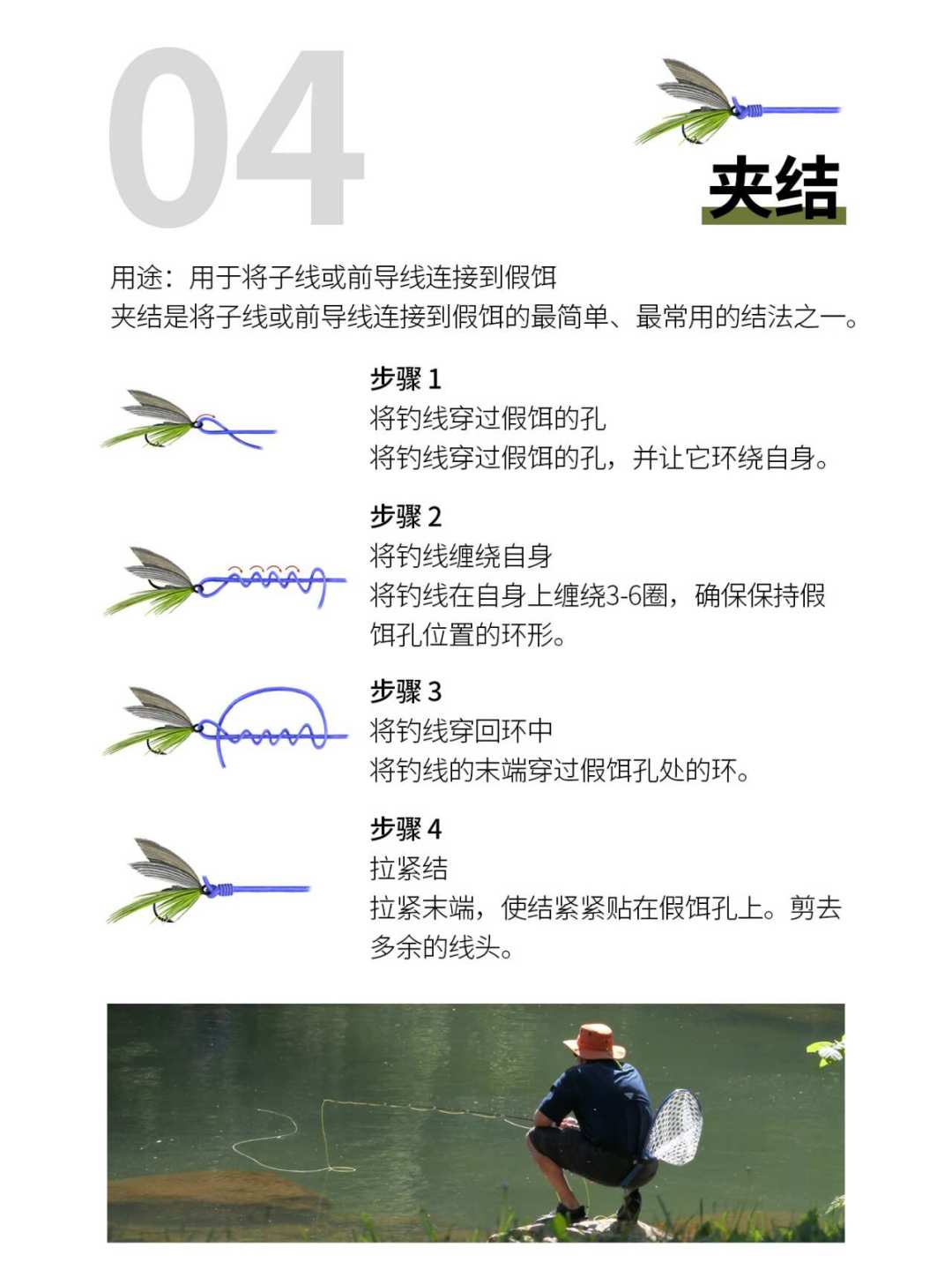 跑鱼多半不是钩的问题：翻完全网线结教程，飞钓其实只用学这5个结