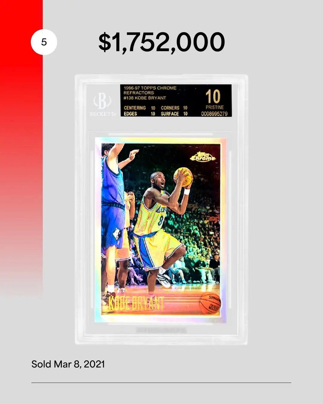 科比卡,纪录315万美元,但造假者盯上的是你那几百块:曼巴日前夕,普通科蜜的第一张卡怎么买