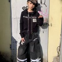 挖到小众国潮 Vinkid 云梯旗帜双拉链卫衣✨