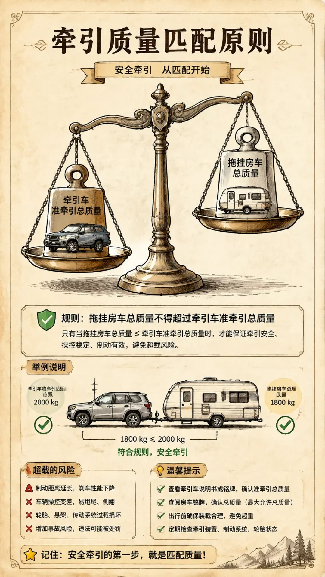 想拿皮卡拖挂车?别急着报C6:先看行驶证上“准牵引总质量”这一行