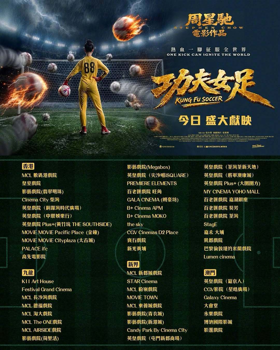 《功夫女足》内地票房22亿，香港6天却只有570万港币，密钥延期到9月10日：还值得补一张电影票吗？