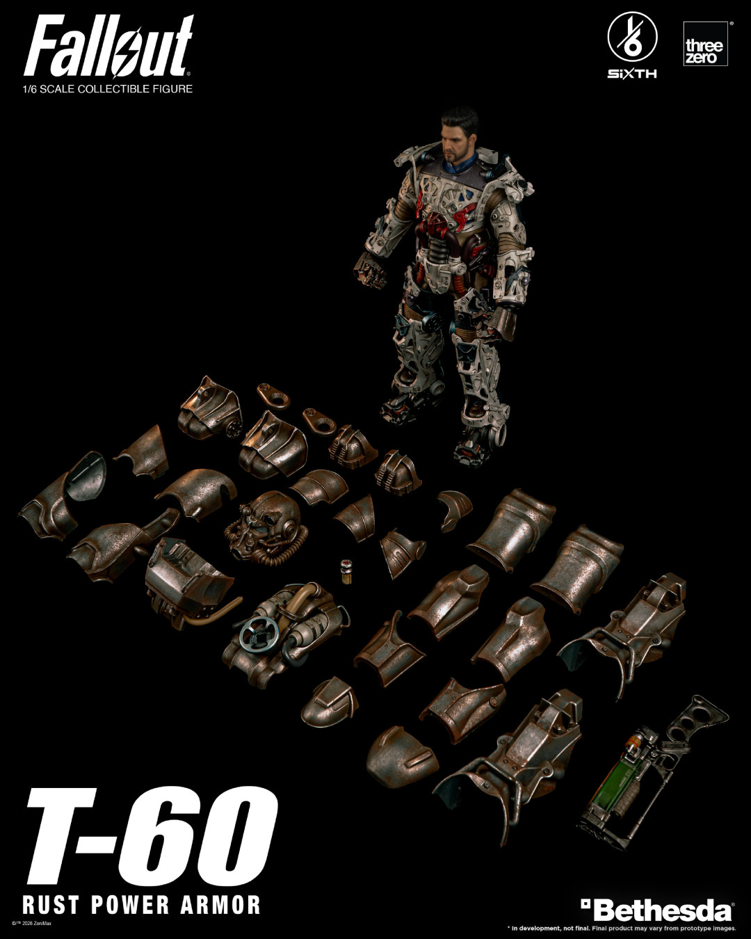 threezero《辐射》T-60锈蚀动力装甲开订,3050元:涂装是王牌,出货是变数,想清楚再掏钱