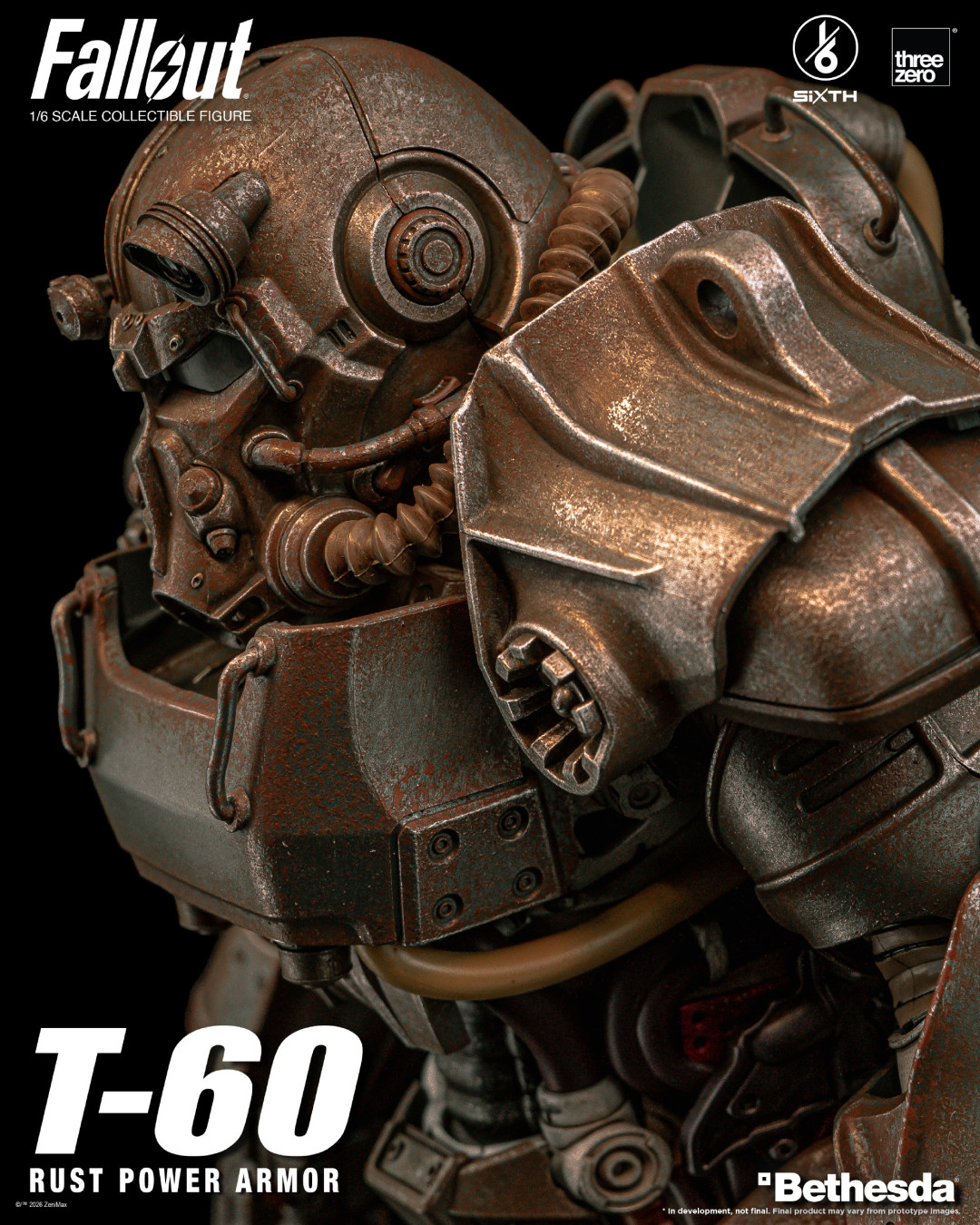 threezero《辐射》T-60锈蚀动力装甲开订,3050元:涂装是王牌,出货是变数,想清楚再掏钱