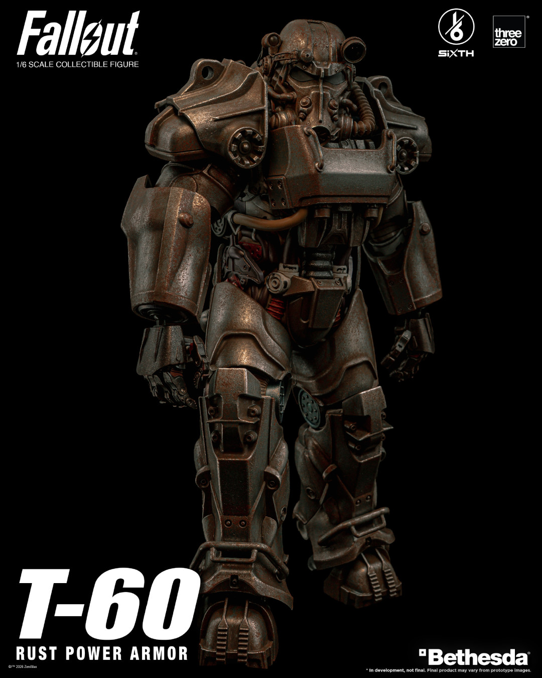 threezero《辐射》T-60锈蚀动力装甲开订,3050元:涂装是王牌,出货是变数,想清楚再掏钱