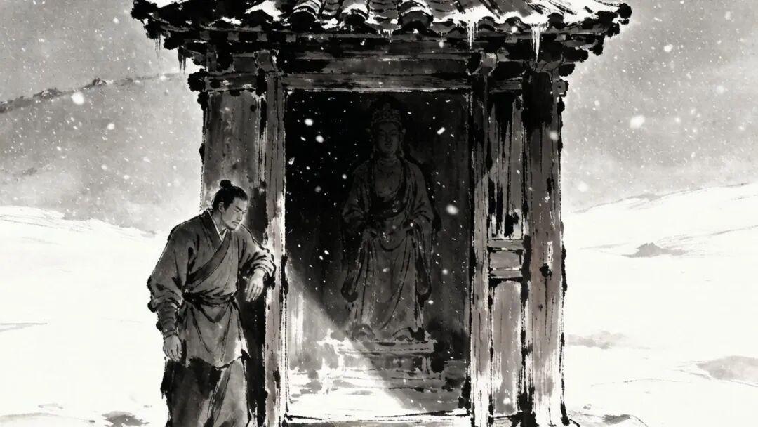 林冲靠一床絮被、一葫芦冷酒,能熬过那个雪夜吗?社区已经逐帧考完了