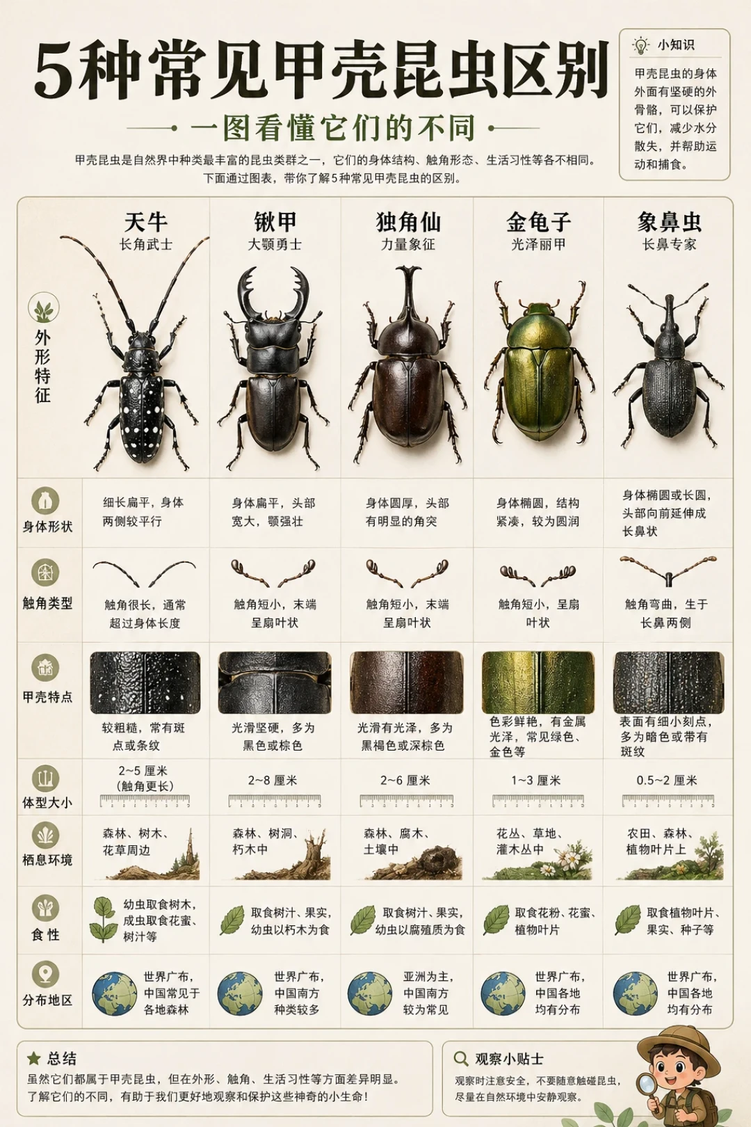 八月独角仙扎堆爆发,捡回家怎么养过三伏天?这份清单管存活也管避坑