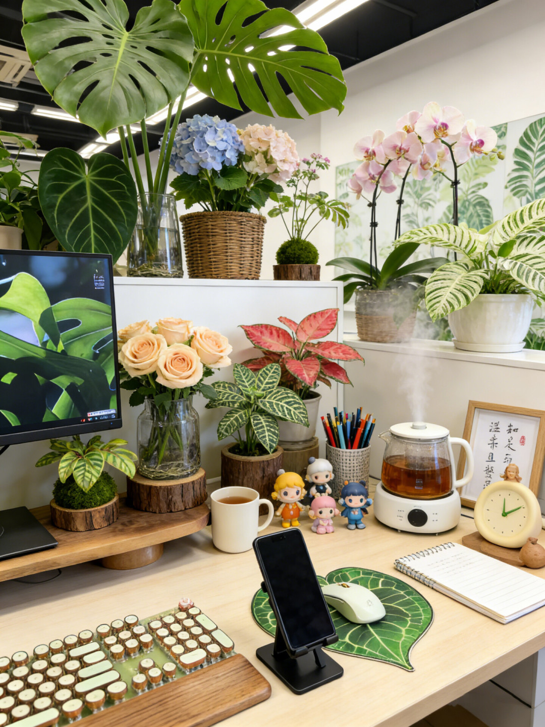 工位绿植总撑不过8月?翻完三个平台的黄叶求助帖,整理出这份避坑清单