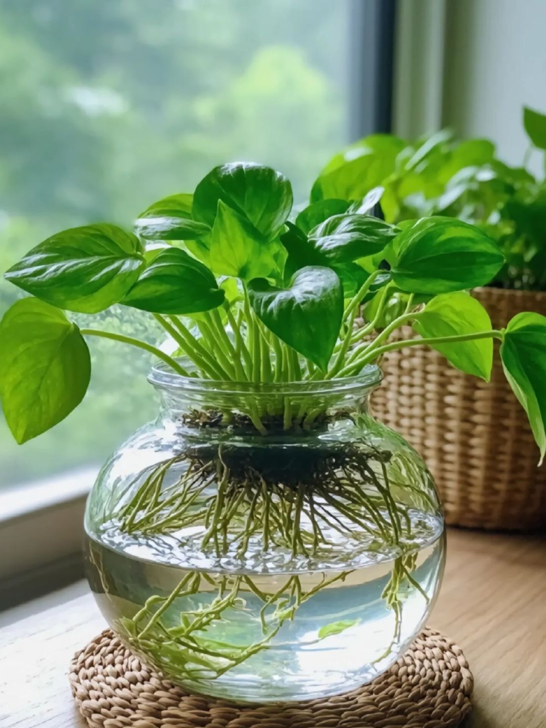 八月中旬,是水培植物的