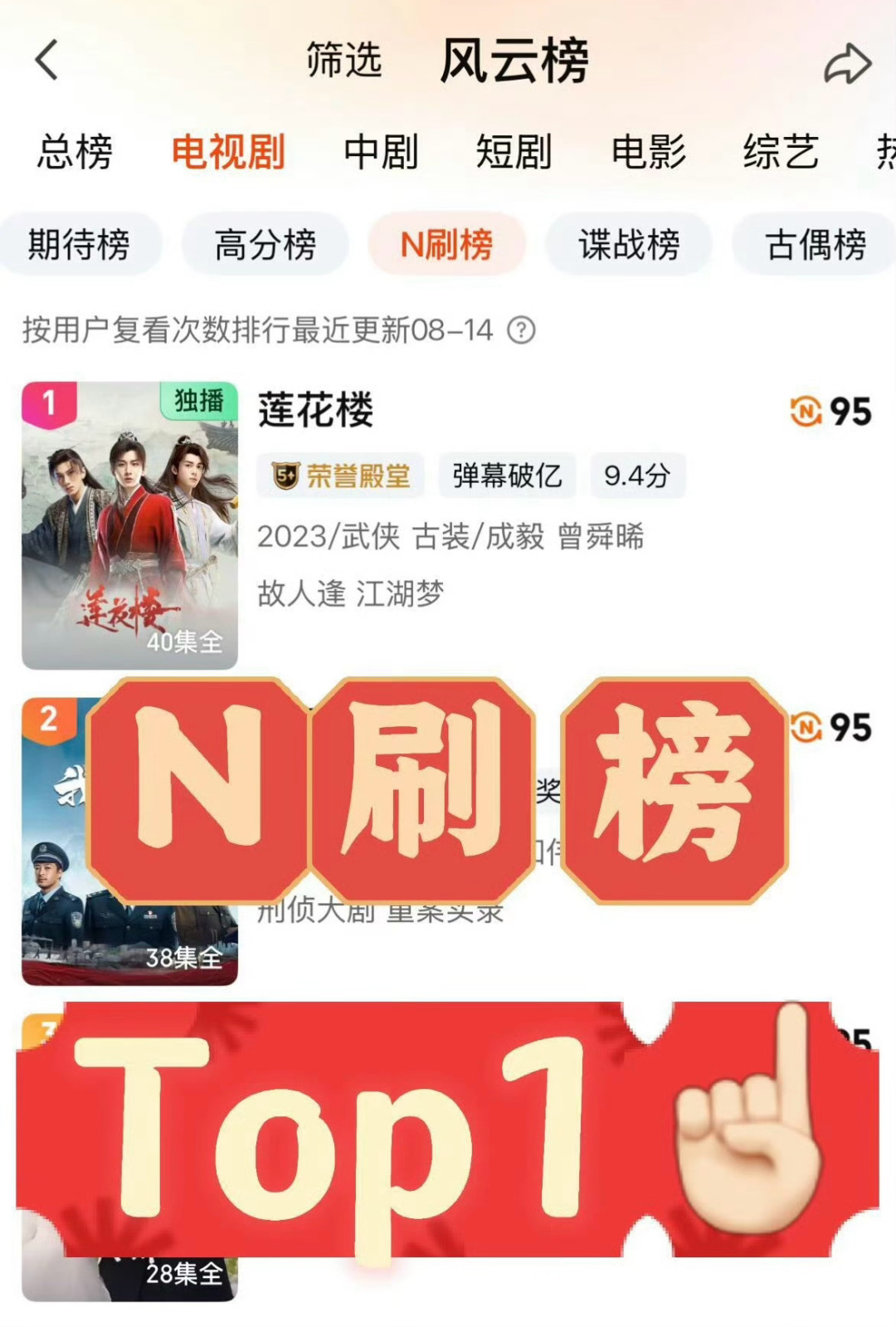 《莲花楼》完结三年集均播放破亿：热搜里哪些是事实、哪些是观点、哪些不能拿去吵架