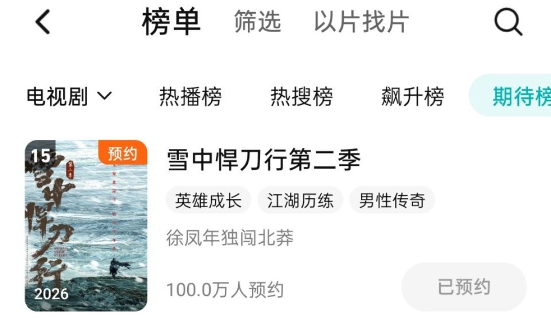 《雪中悍刀行2》又传八月开机:张若昀到底回不回归?我把官宣和传闻全捋了一遍