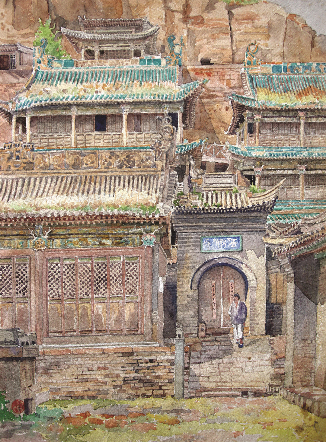好多人奔着齐白石来，却被这个“陌生名字”圈粉：北京画院这场水彩展，画风景的人该怎么看