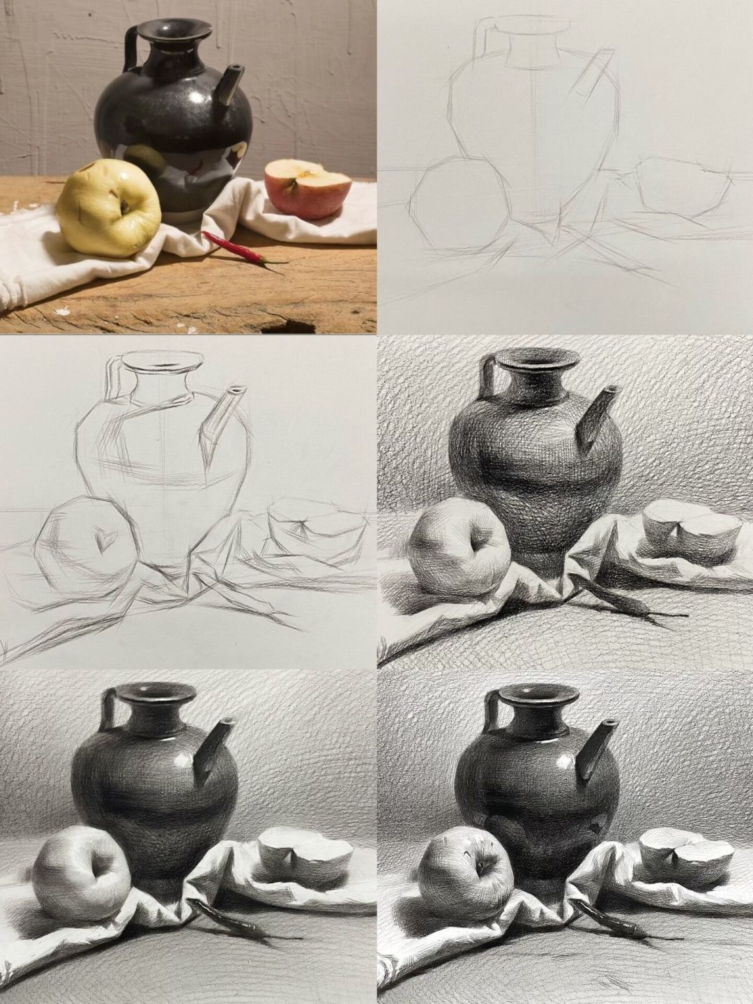 零基础学静物素描:30块的画材就能起步,别急着花几千块报班