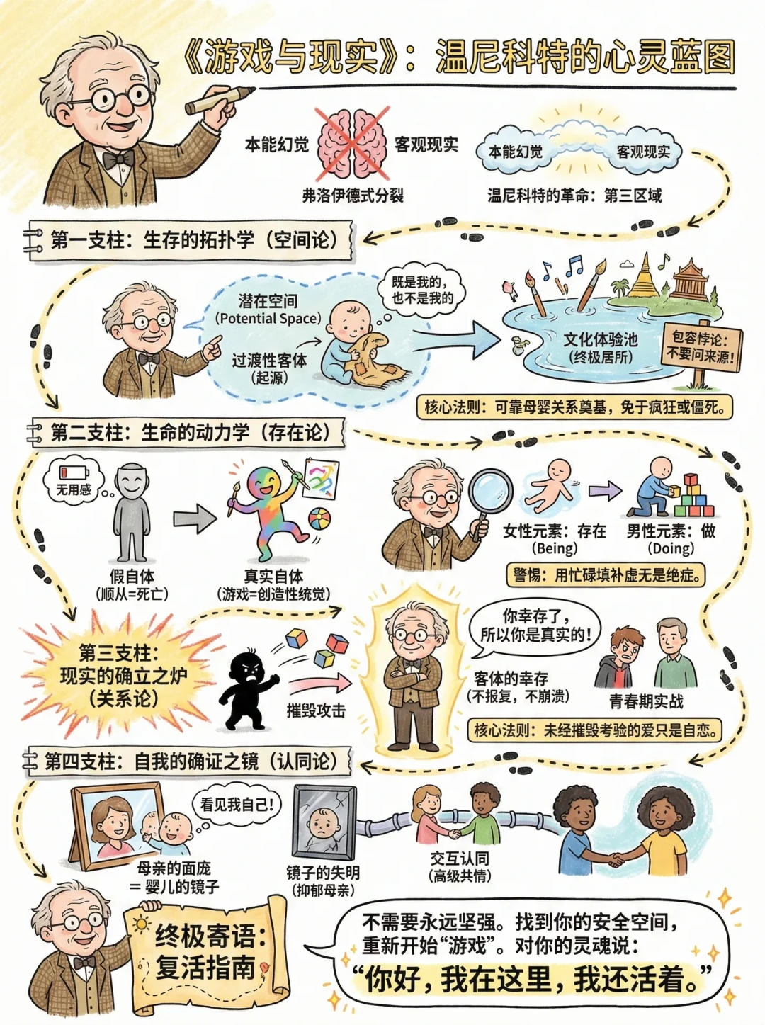 温尼科特的书别乱买:十几本中文版,先读哪本、避开哪本、怎么安排时间