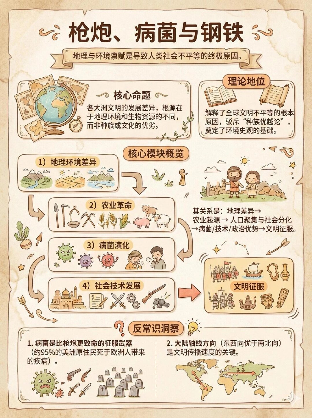 《枪炮、病菌与钢铁》:被捧上神作、被历史学家批评、被读者读不完,它值你的20小时吗?