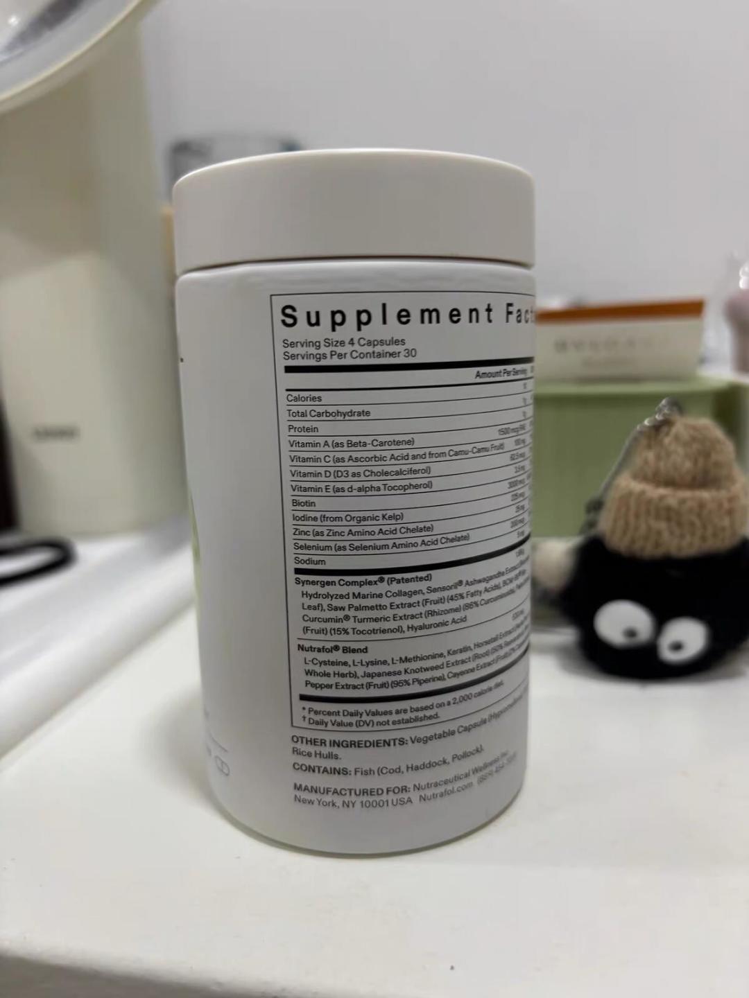 Nutrafol一瓶800-900元,是