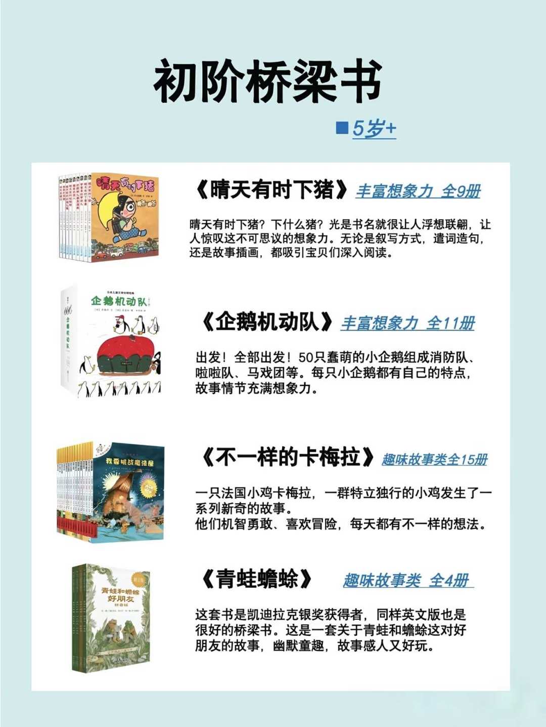 开学倒计时,翻了全网40多条桥梁书帖和几百条评论:一年级新生值得先买的就这几套,踩的坑却几乎一样