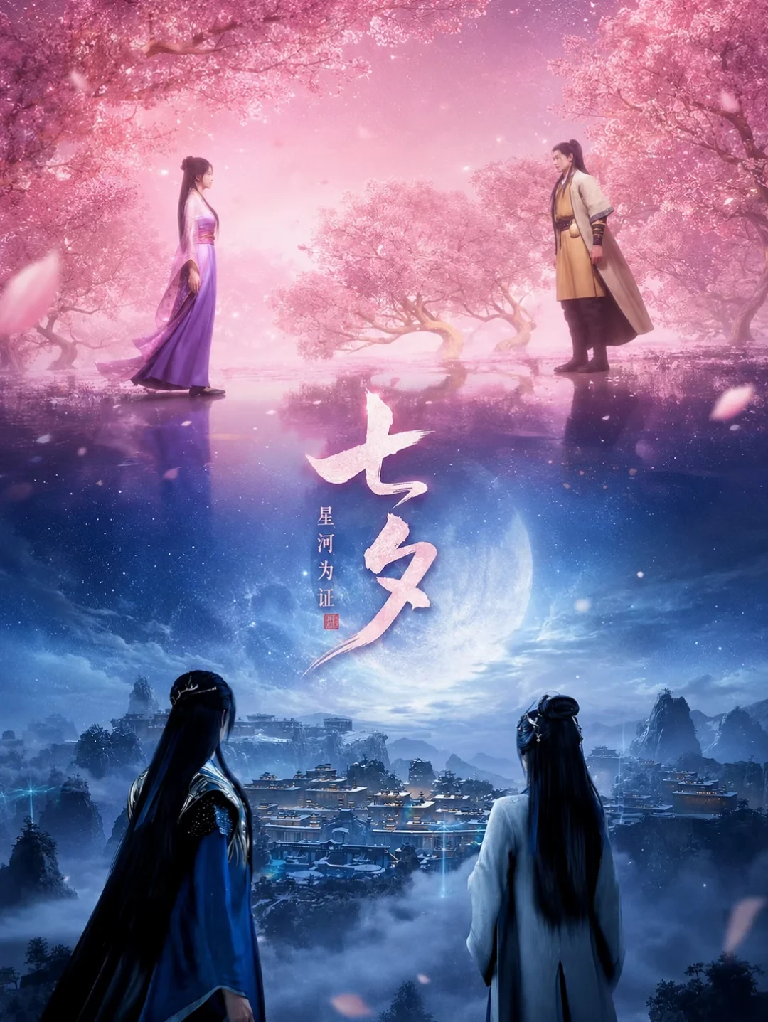 七夕凡人官方没发官配海报,发的是嘉年华九宫格:婉姐粉连夜自制糖,争议还没完