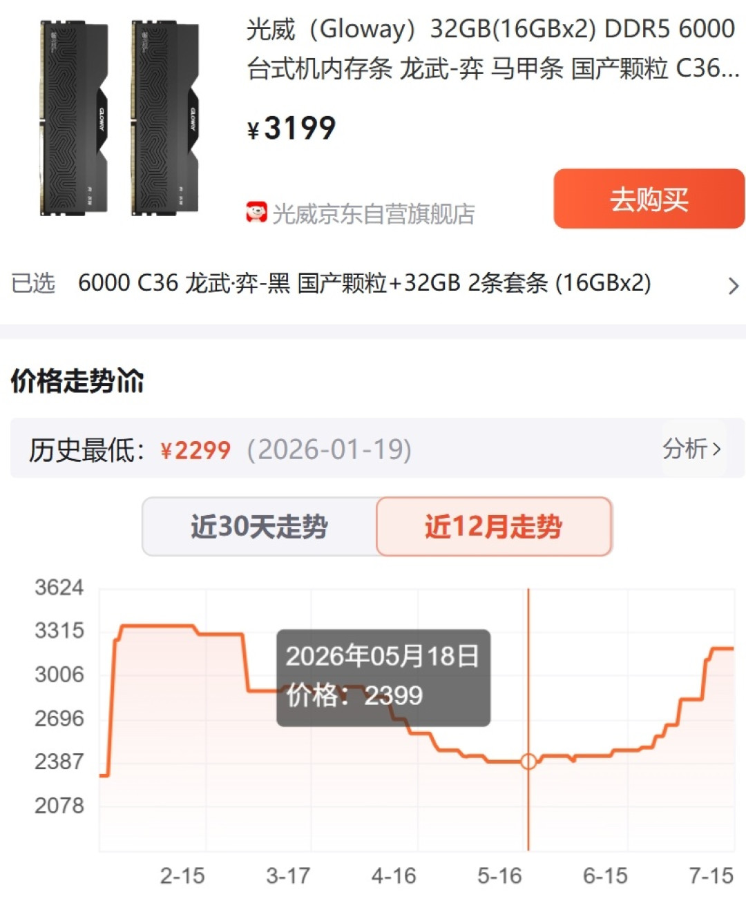 DDR5一年涨近480%,国产高频条只比海力士便宜2.5%:超频玩家买内存的老公式失效了