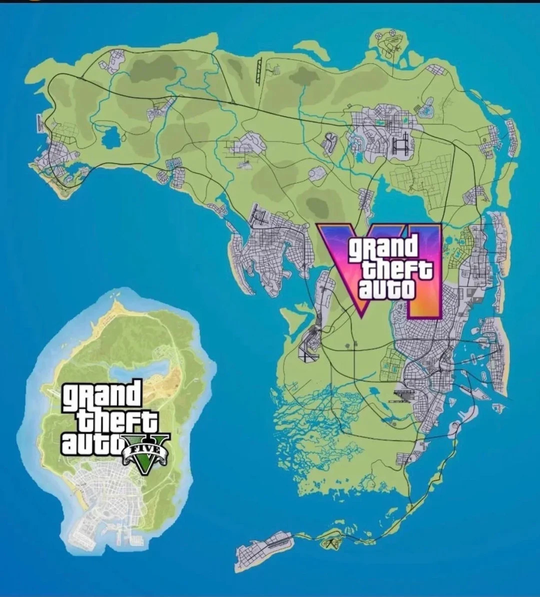 同一张GTA6泄露地图,有人说“大2.5倍”,有人说“没变大”:该信谁?