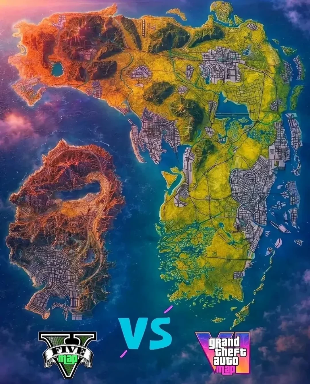 同一张GTA6泄露地图,有人说“大2.5倍”,有人说“没变大”:该信谁?