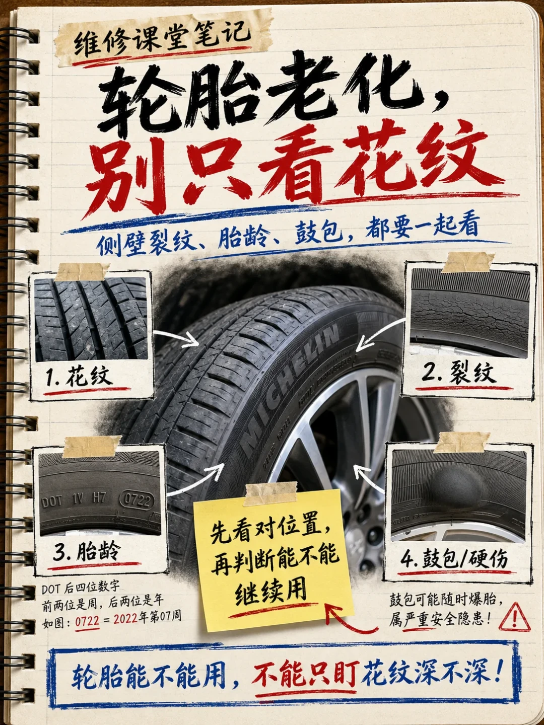 老车轮胎不是磨坏的,是“放坏”的:换不换、怎么换,看完这篇再掏钱